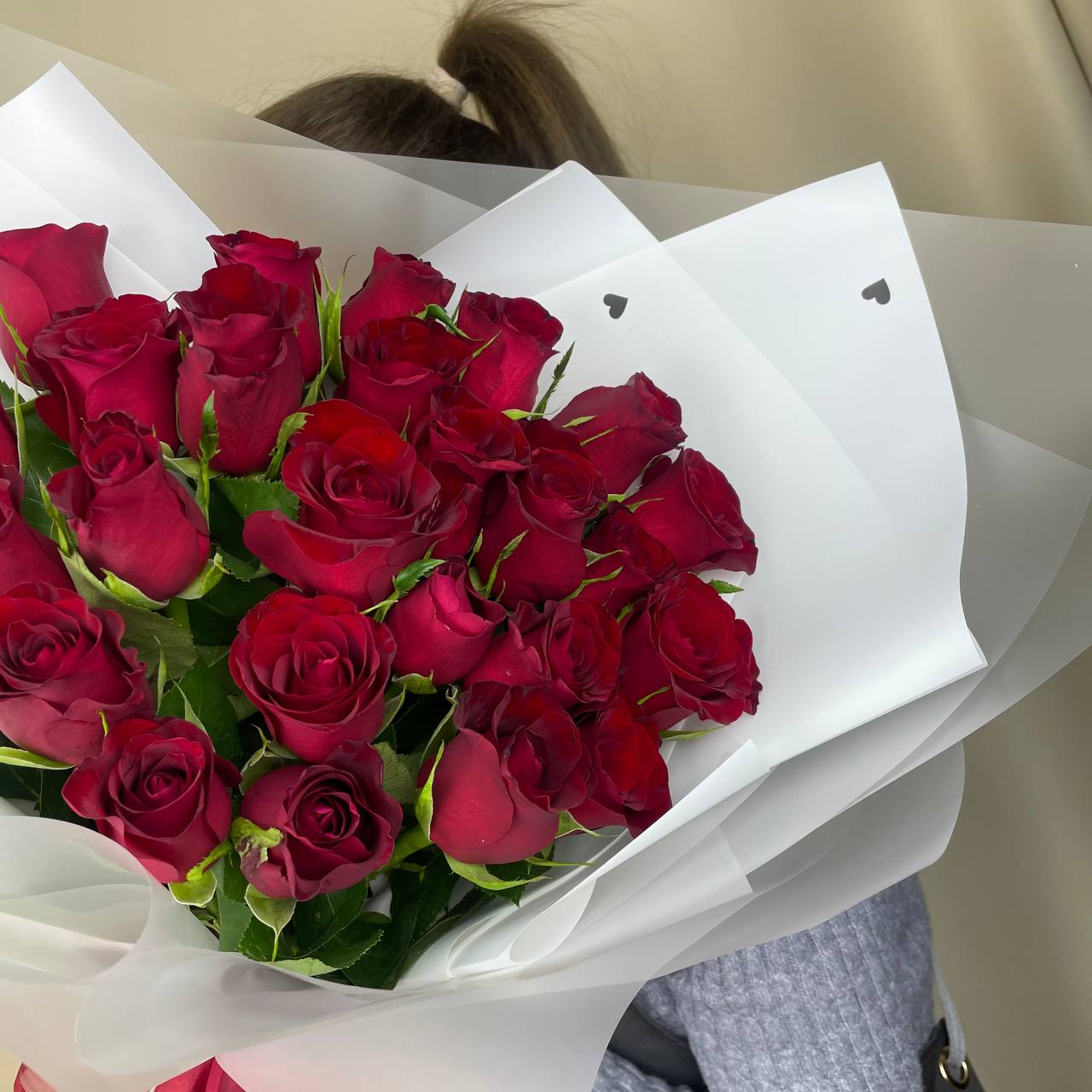 Букет из красной розы