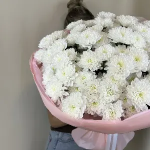 Букет из 15 хризантем