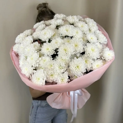 Букет из 15 хризантем